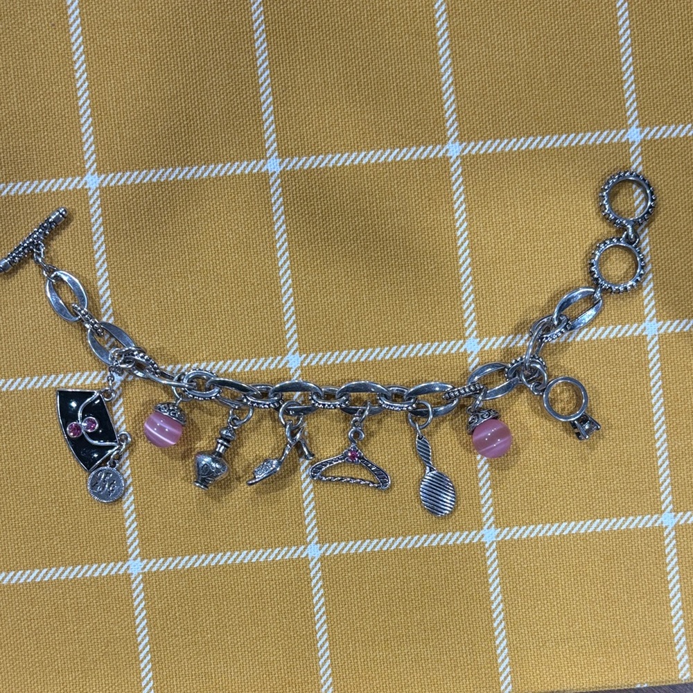Vintage Silver Charm Bracelet - Premier Designs